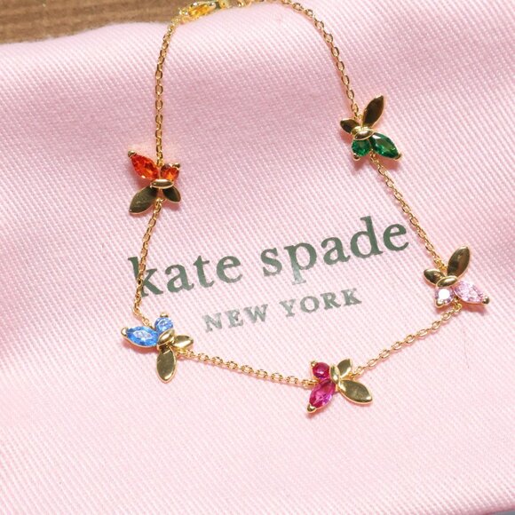 New Kate Spade social butterfly multi color bracelet - Picture 2 of 3